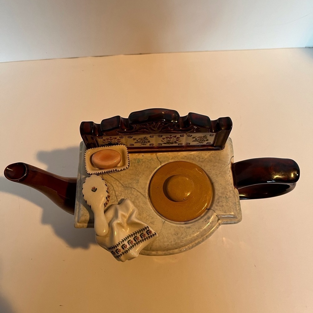 Vintage, Rare Portmeirion Washstand Vanity Teapot. Made in England - Picture 3 of 13